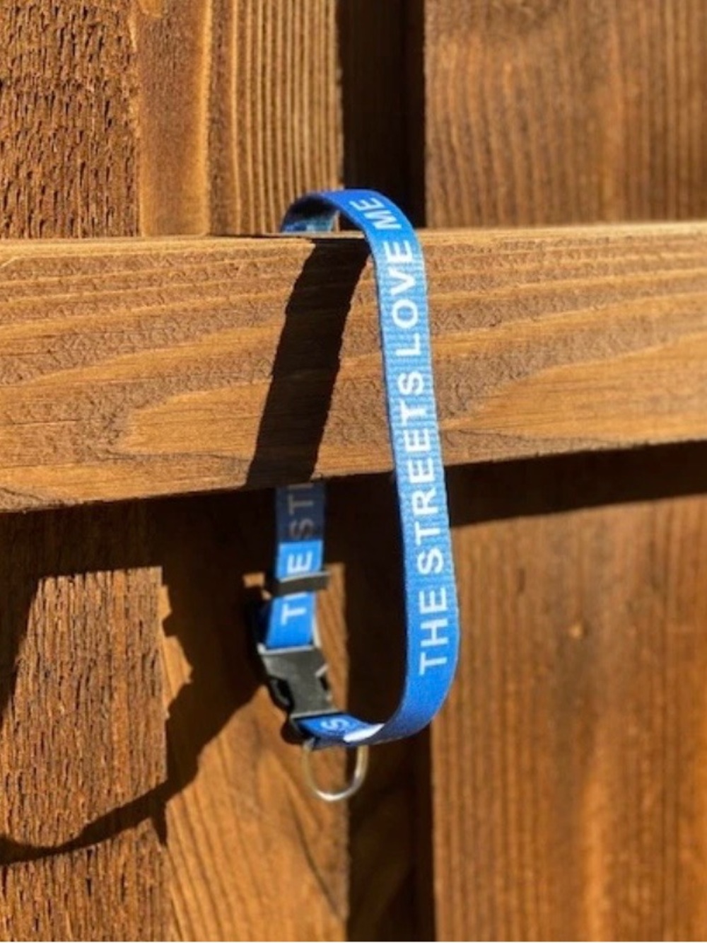 Blue “The Streets Love Me” Leash & Collar Set